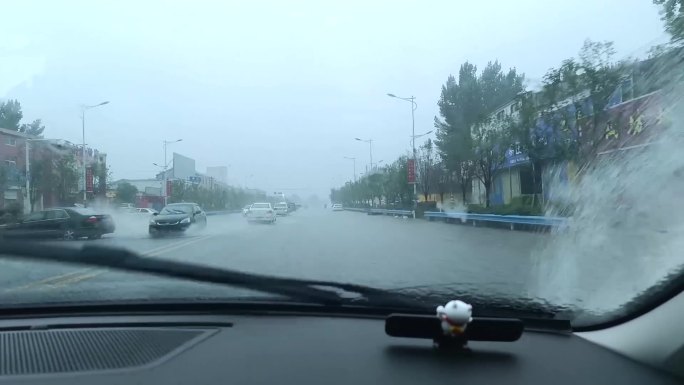 （60帧）大雨自然灾害