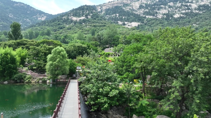 临沂 费县沂蒙精神沂蒙山小调诞生地航拍