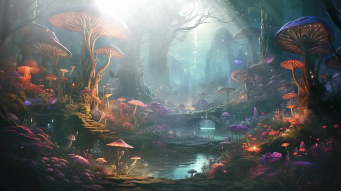 爱丽丝梦游仙境 梦幻森林、童话森林