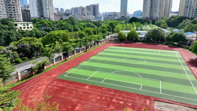 学校操场航拍