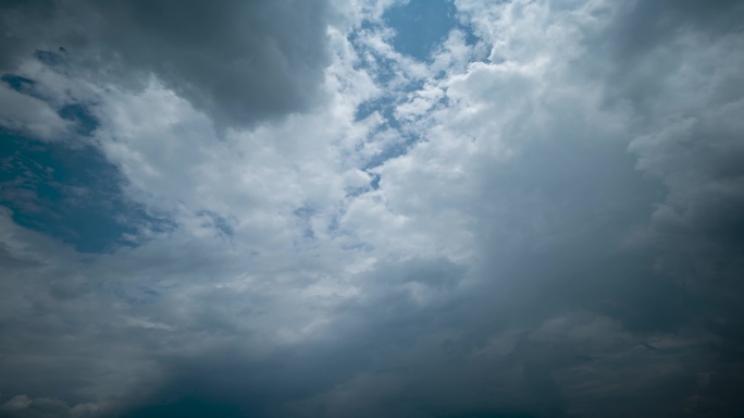 4k天空乌云云层涌动天气骤变极端天气变化