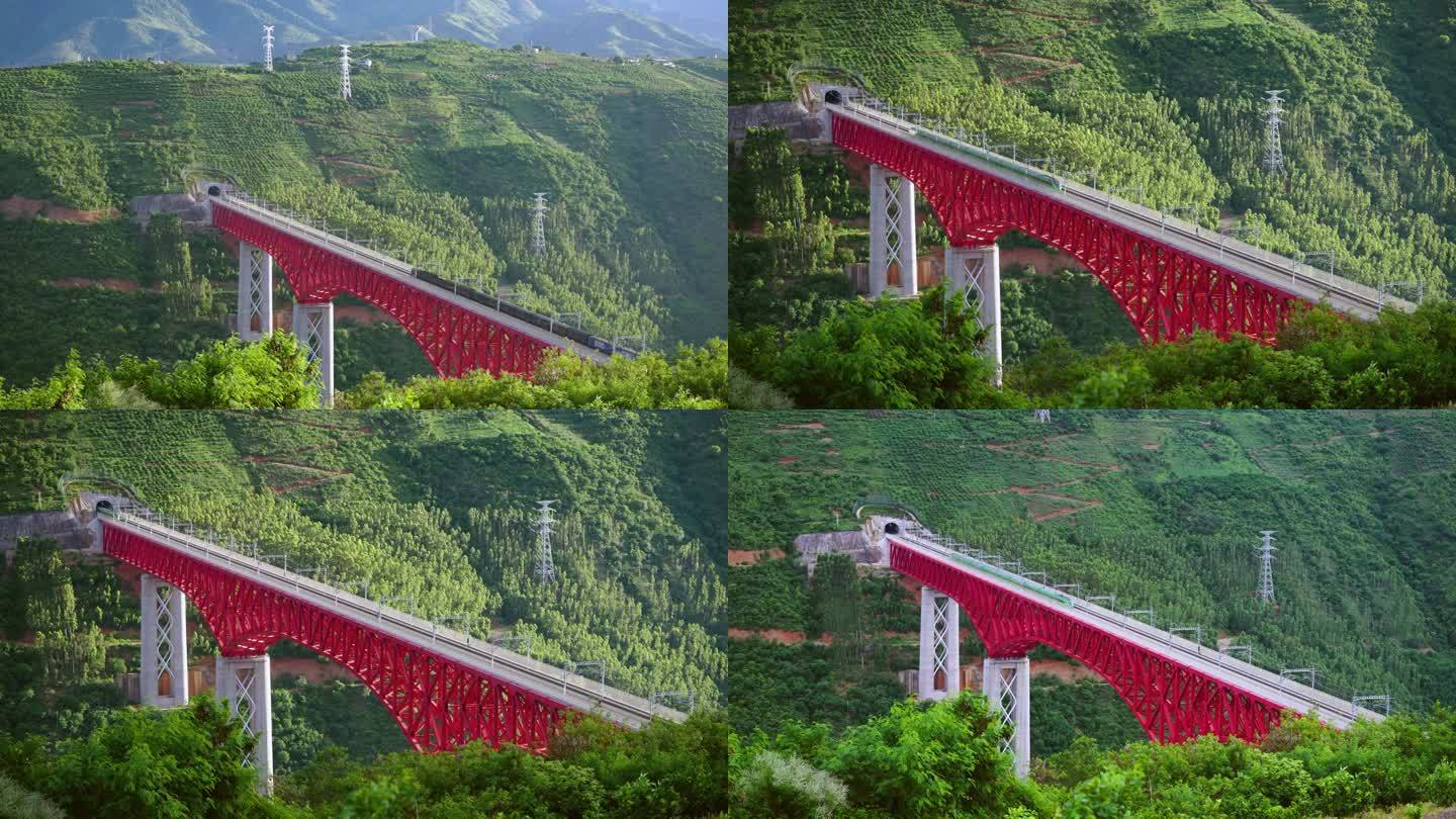4K云南元江特大桥中老铁路