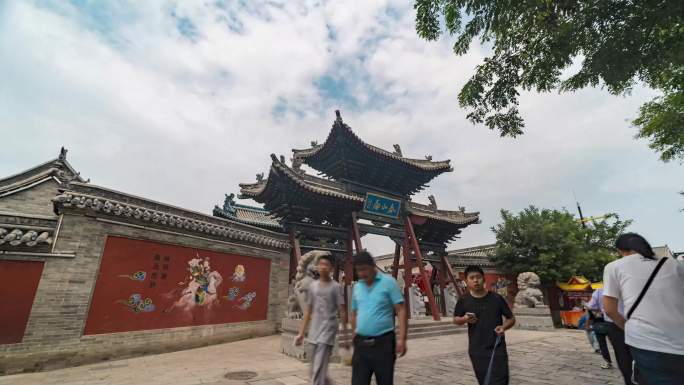 4K忻州古城街景