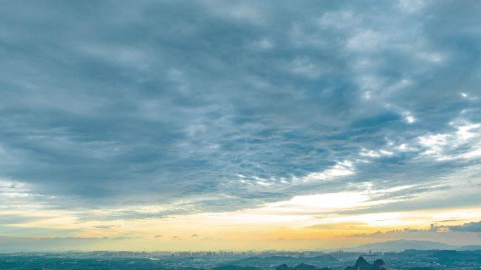 天气 气候 风云变化 天气延时 晚霞平原