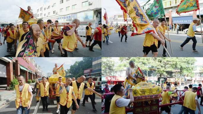 闽南抬神轿素材