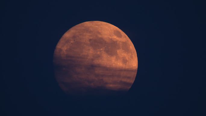 满月月升空镜