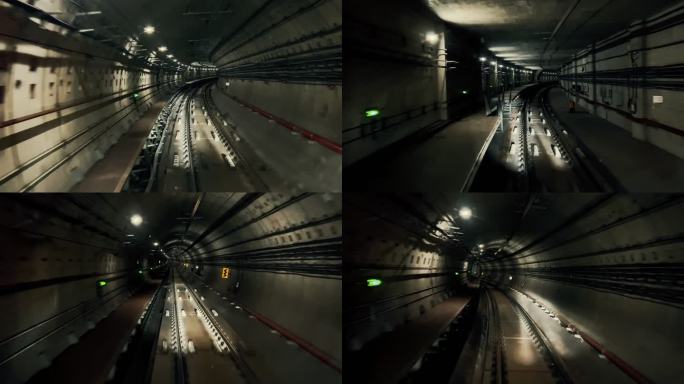 上海14号线地铁隧道第一视角4k
