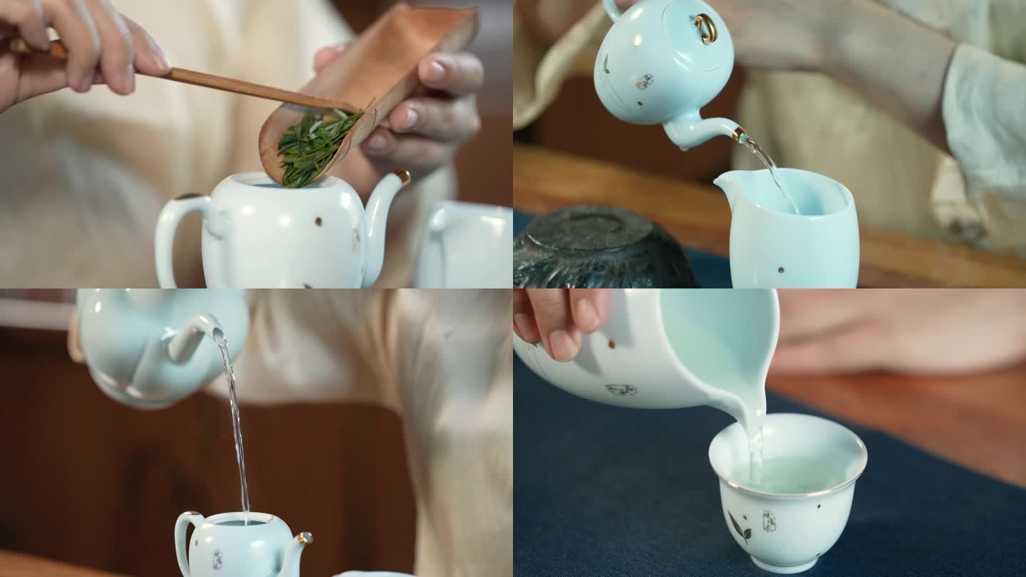 4k茶艺 品茶 泡茶