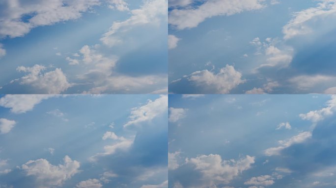 蓝天白云飘动延时摄影视频【8K】