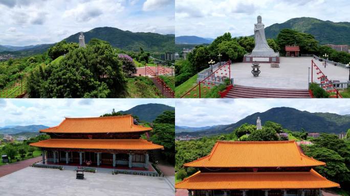 仙游客山妈祖宫 圣后宫 妈祖石雕像