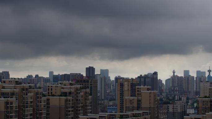 6K城市阴云密布暴雨来临01