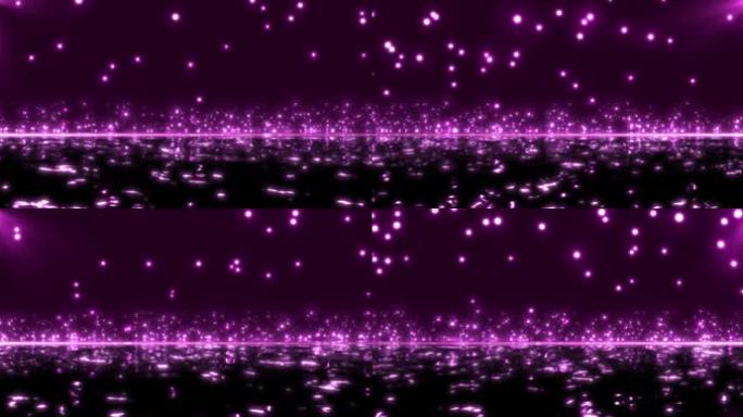 4K唯美紫色粒子舞台背景