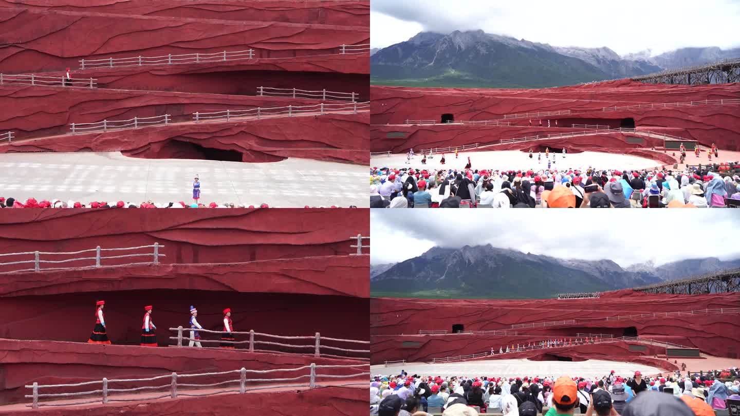 印象丽江玉龙雪山大型实景演出4K表演3
