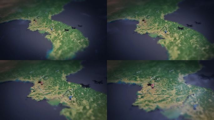 朝鲜战争地图ae模板