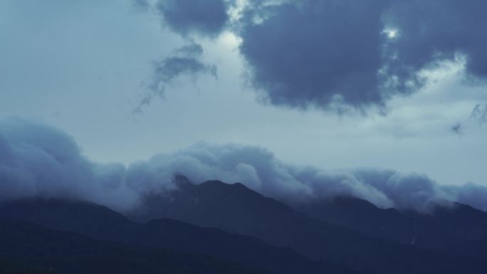 大理苍山洱海的多云天气视频