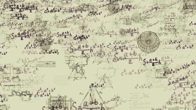 科学研究数学方程式教育宣传素材