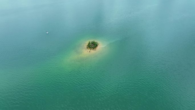 江西九江庐山西海岛屿航拍