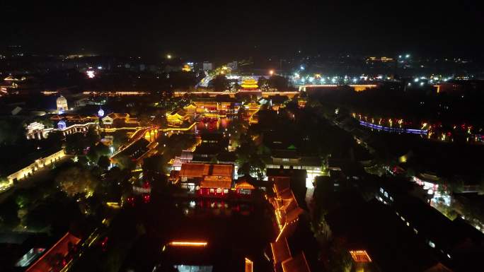 枣庄台儿庄古城夜景