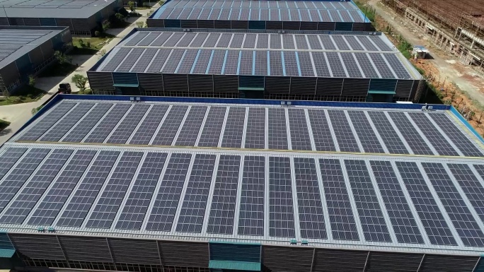 光伏发电光伏板太阳能新能源碳中和发电站