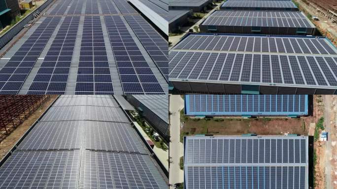 光伏发电光伏板太阳能新能源碳中和发电站