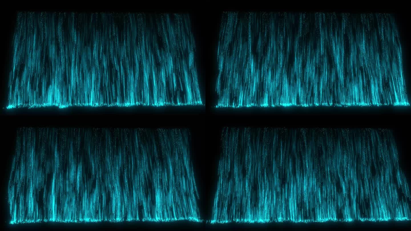 4K瀑布粒子