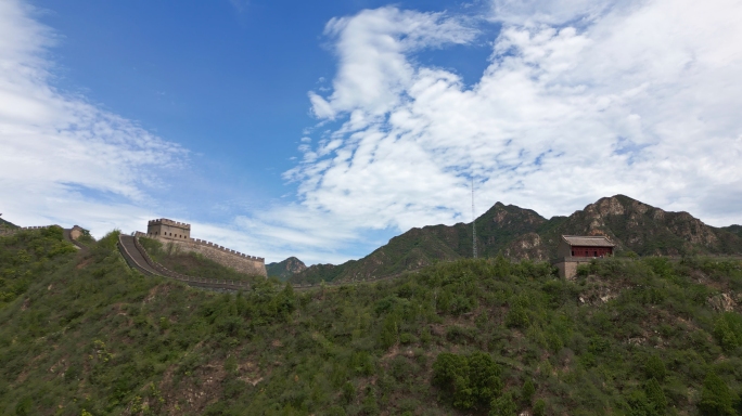 北京昌平居庸关长城风景区航拍