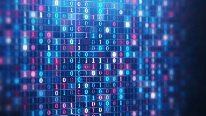 【原创】电脑屏幕二进制数字10