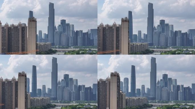 航拍广州珠江新城