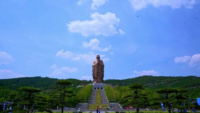 尼山孔子像延时