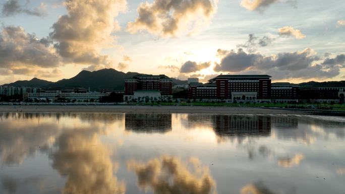 珠海/唐家湾/中山大学/倒影/航拍