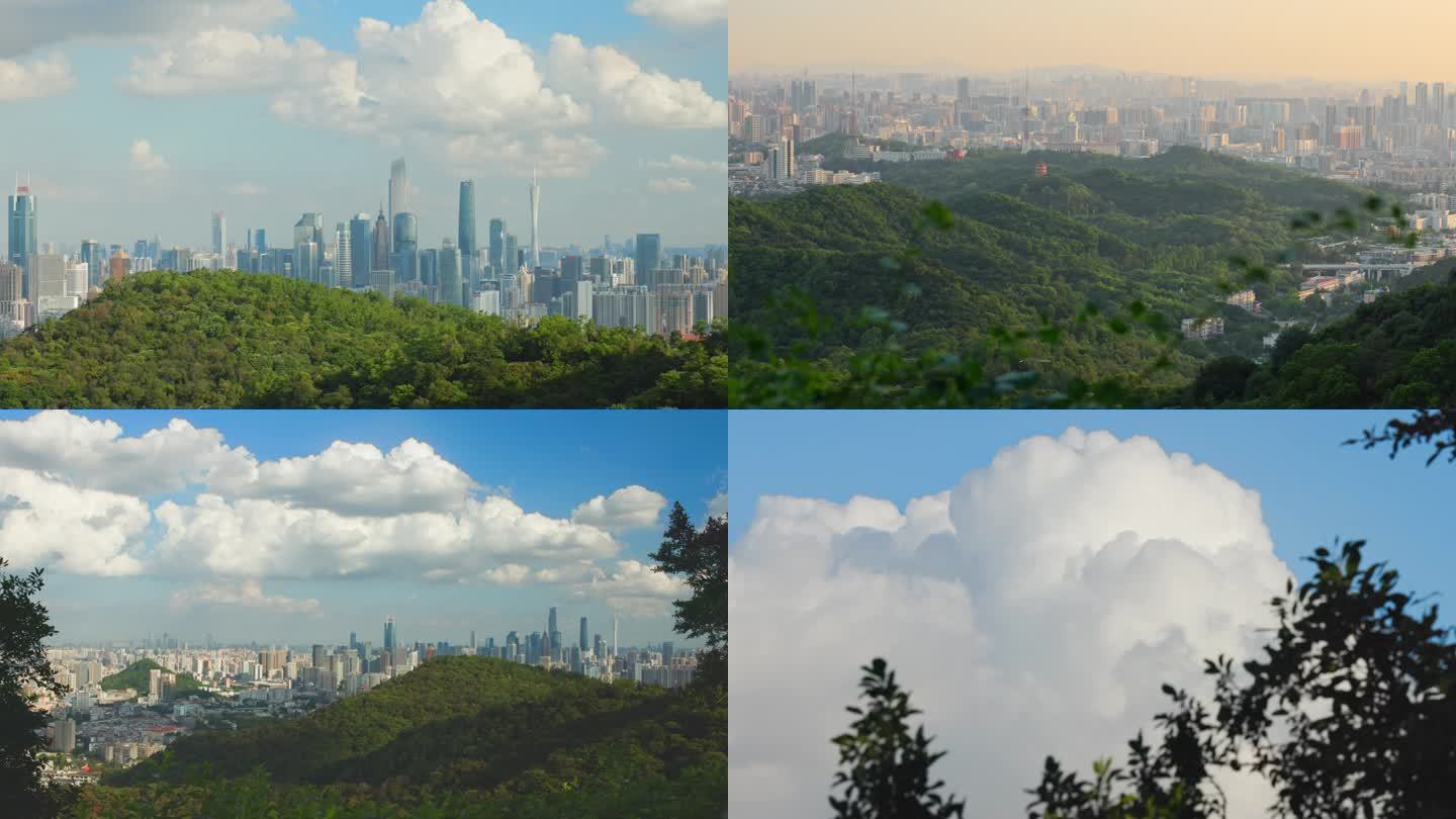 盛夏的广州，登上白云山巅，坐看白云涌动。