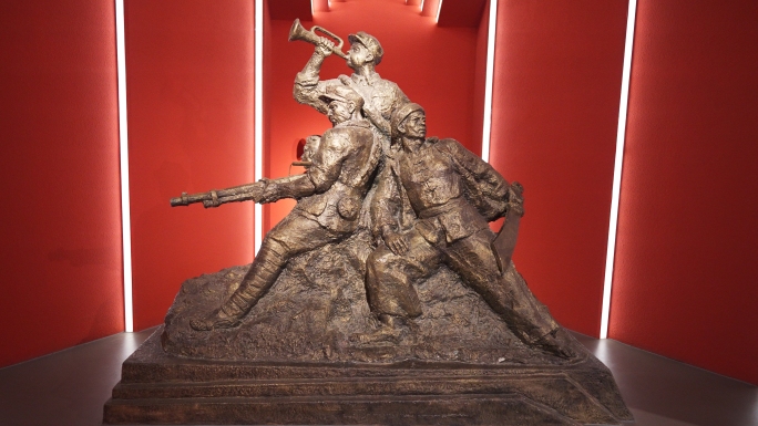 红军雕塑历史文物