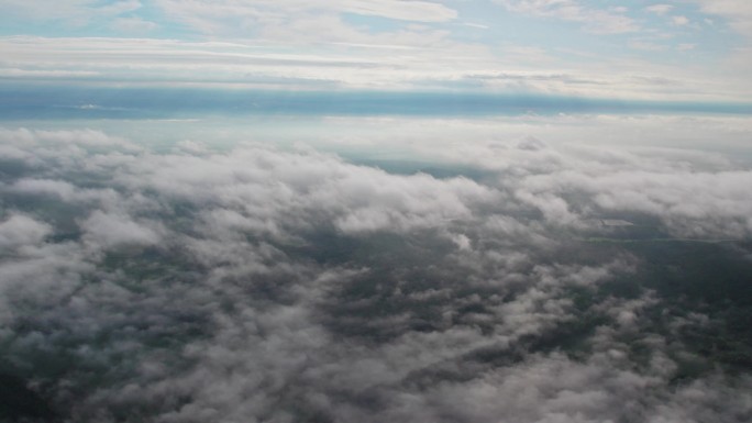 黑龙江湿地上空的云海