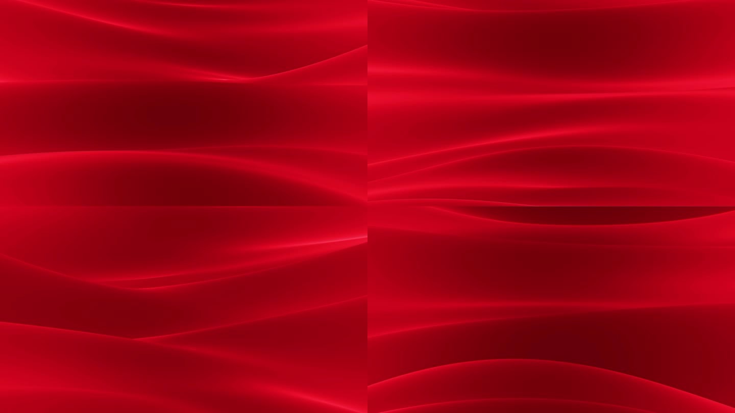 4K红色创意波浪弧形波动背景无缝循环