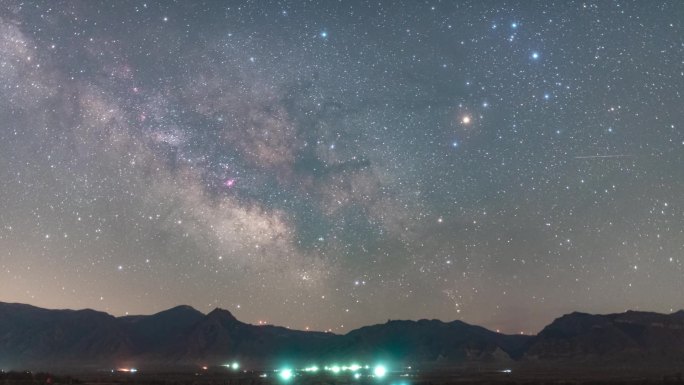 大同桑干河星空银河延时视频