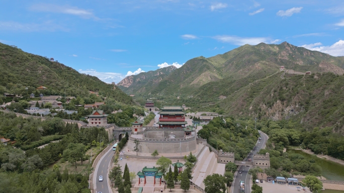 北京昌平居庸关长城风景区航拍