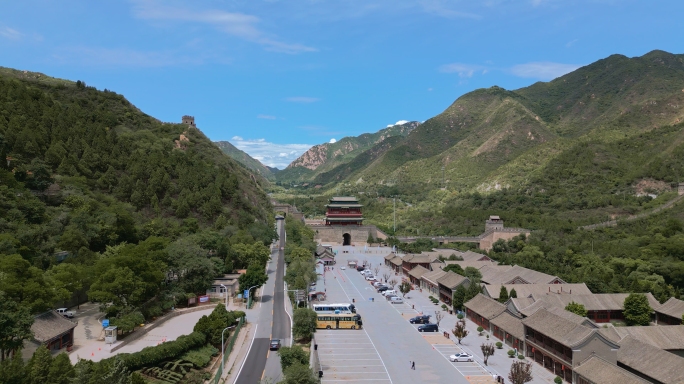 北京昌平居庸关长城风景区航拍