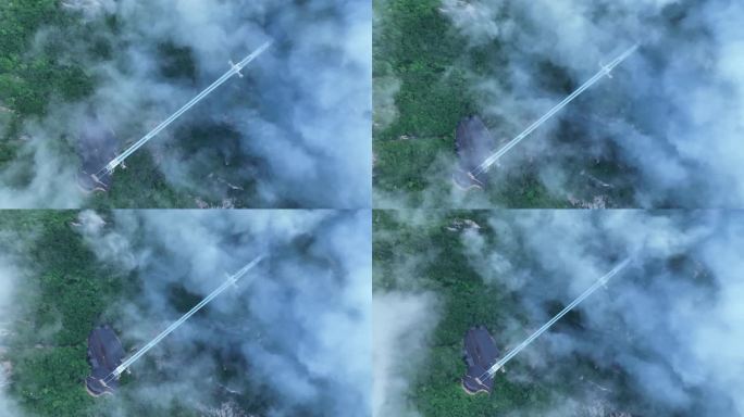 4K超清山峰云海丹东凤凰山森林生态