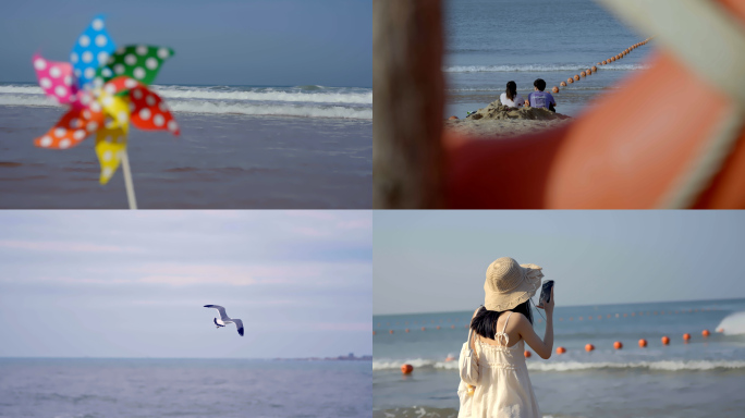 夏日清凉海边各种