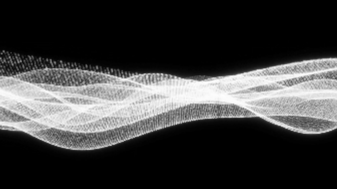 红色丝绸粒子数字海洋优雅ae模板工程文件