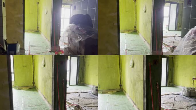 新房装修时凌乱的场景