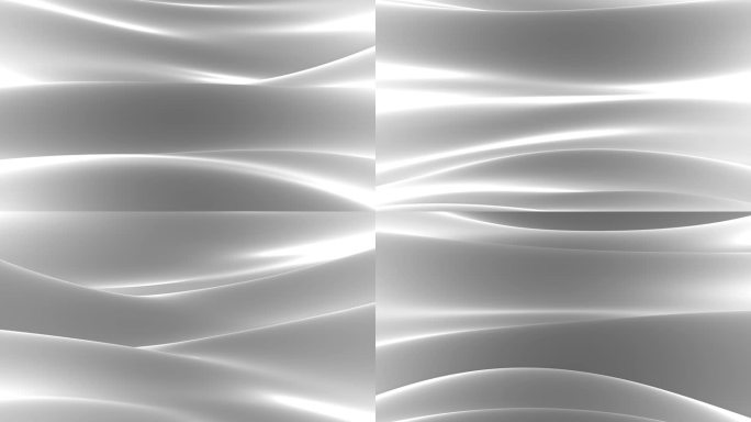 4K白色创意波浪弧形波动背景无缝循环