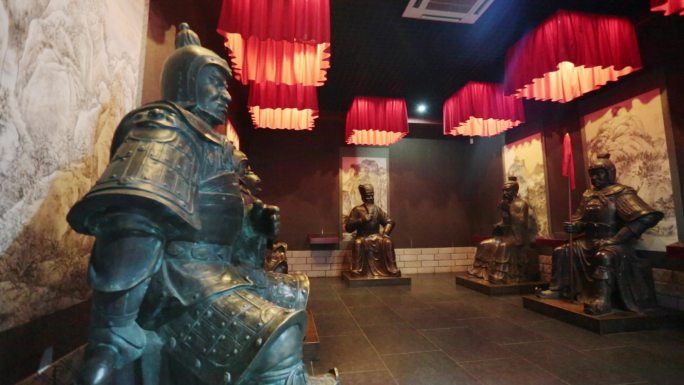 四川自驾游賨人景区汉阙文化历史博物馆铜像