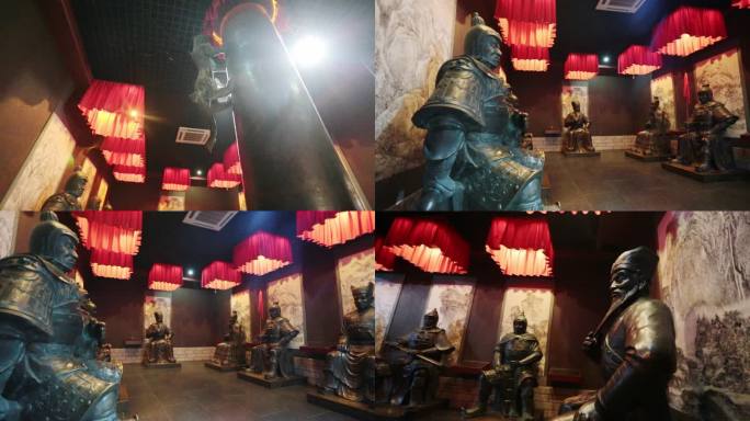 四川自驾游賨人景区汉阙文化历史博物馆铜像