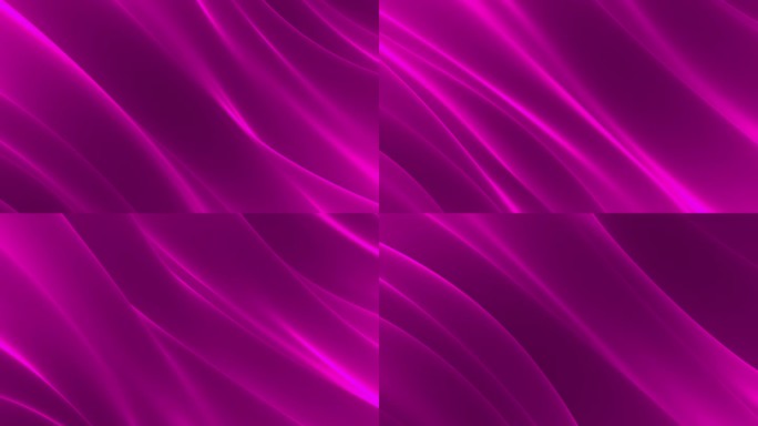 4K紫色大波浪绸缎布料飘舞背景无缝循环斜