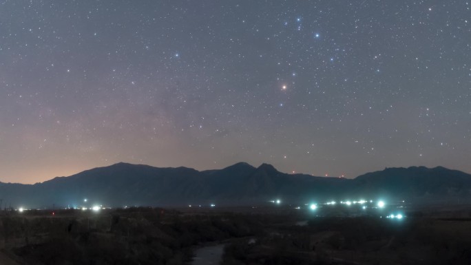 大同桑干河星空银河延时视频