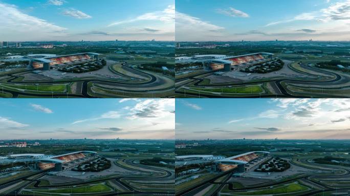 上海国际赛车场航拍延时短片