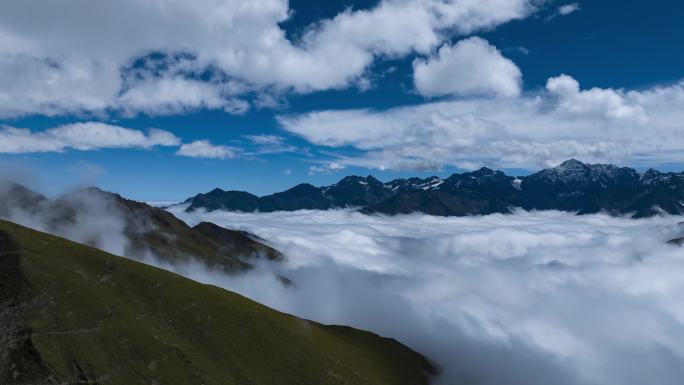 高原雪山云海草原延时合集