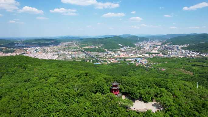 吉林市龙潭山自然风光航拍