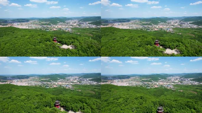 吉林市龙潭山自然风光航拍